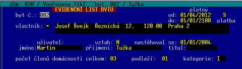 Změna účtování nákladů za služby na člověko-dny Pro rok 2013 byl, na základě požadavků od uživatelů, program Nájemné od základů předělán tak, aby bylo možné provádět rozúčtování nákladů na odbydlené