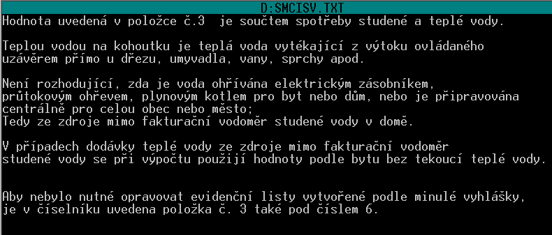 Nová vyhláška 120/2011 Sb. směrná čísla pro rozúčtování vody v domě bez měřičů.