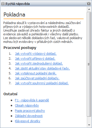 29 9. Uložený doklad přeneseme do Peněžního deníku kliknutím na ikonu Zaúčtovat do PD v pásu karet v sekci Operace nebo klávesovou zkratkou Ctrl+1.