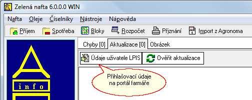 Jméno - uživatelské jméno pro přihlášení na www.eagri.