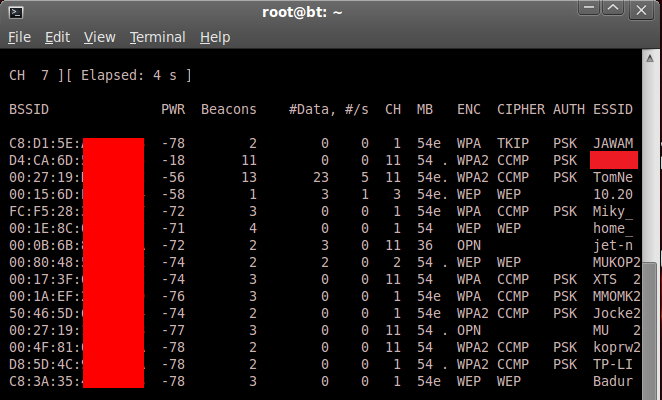 UTB ve Zlíně, Fakulta aplikované informatiky, 2013 116 Obrázek 44. Použití aplikace Aircrack-ng prolomení šifrování WEP a nalezení klíče Test č.