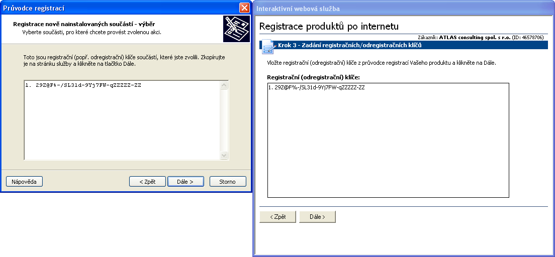 Codexis Systémová příručka 41? 5.3 NASTAVENÍ OPRÁVNĚNÍ AKTUALIZACE A OD 6.2 OD PRODUKTU 7.