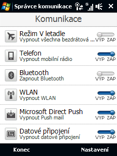 Programy 227 1 2 3 4 5 6 1 Zapněte nebo vypněte Režim Letadlo. Zapnutím režimu Letadlo se vypne telefon, funkce Wi-Fi a Bluetooth.