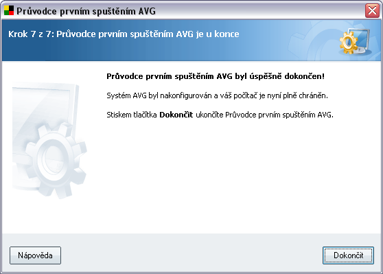 5.5. Aktualizace AVG Průvodce automaticky zkontroluje existenci nejnovějších aktualizačních souborů.