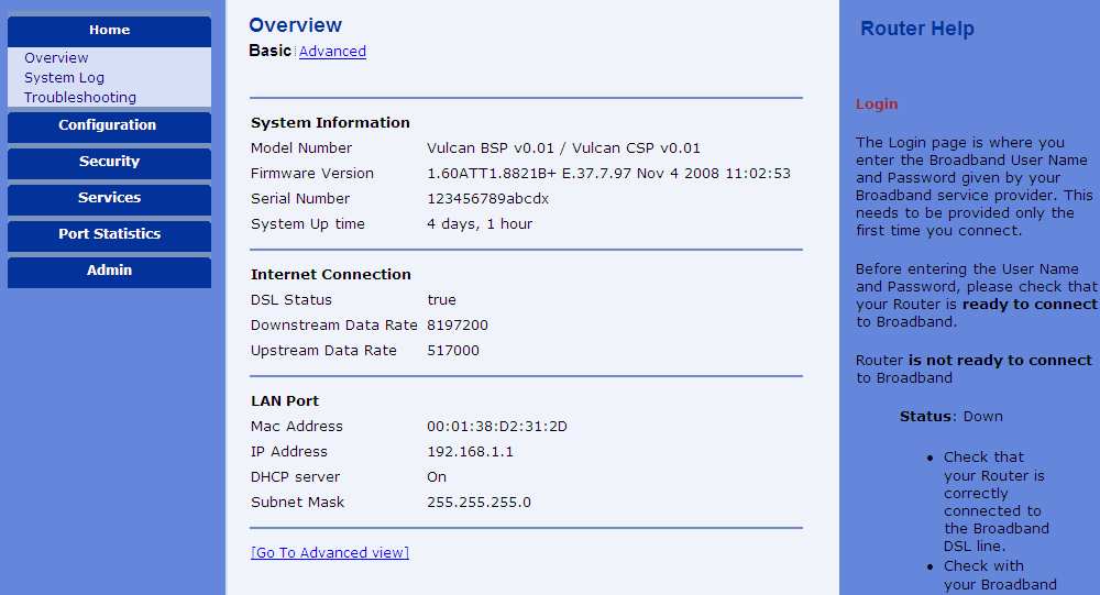 Do řádku pro vkládání webových adres zadejte IP adresu modemu/routeru (defaultně 192.168.1.1). 3.