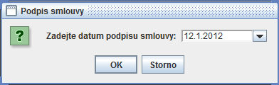 Pořízení nové smlouvy 19 Podepsat lze smlouvu, u které jsou zadány položky smlouvy a jsou vyplněné všechny povinné údaje.