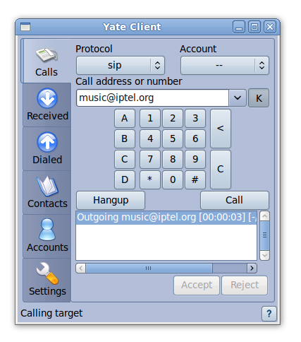 Yate: Ubuntu 9.10 Windows XP, SP2 Verze 1.3.0-1 2.