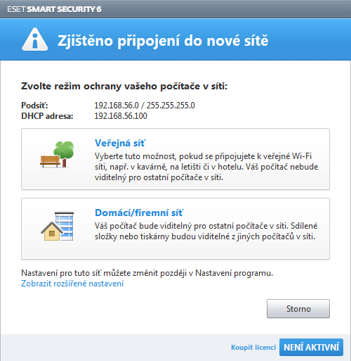 3.3 Nastavení důvěryhodné zóny Pro mnohé uživatele může být obtížné nastavit pravidla personálního firewallu tak, aby jimi nebyla omezována práce v lokální a důvěryhodné síti.