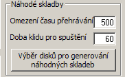 TopXX Po et dní, ze kterých se po ítá Top30 Omezení asu p ehrávání Doba klidu pro spu t ní [Sekunda] p ehraje se pouze zadaný po et sekund od za átku skladby.