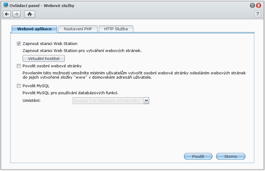 Kapitola Hostování webových stránek, Kapitola 10: emailového serveru a tiskového serveru 10 Stanice Synology DiskStation je speciálně navržena pro malé a střední podniky (SMB), kterým nabízí možnost