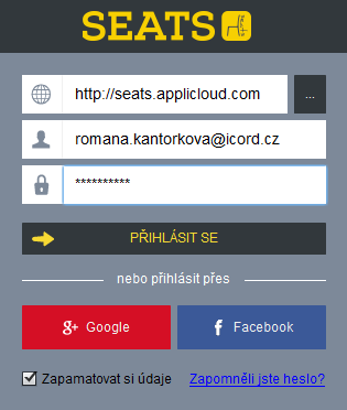 1 Přihlášení do virtuální místnosti SEATS Do virtuální místnosti SEATS se lze přihlásit jak na webu, tak i přes desktopovou verzi, kterou si můžete stáhnout desktopovou verzi do počítače.