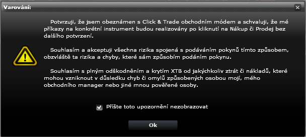 Exekuovaný pokyn je následně zobrazen mezi otevřenými pozicemi v okně Portfolio: 3.1.