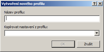 4.2.1.4.3 Profily Oblíbené nastavení kontroly počítače lze uložit do profilů. Výhodou uložení nastavení do vlastního profilu skenování je jejich opakované využití v budoucnu.