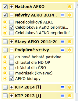 4 Představení vybraných mapových služeb a vrstev V této kapitole vám budou představeny důležité případně specifické mapové služby určené pro navrhování AEKO.