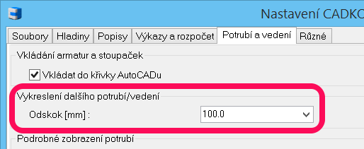 Řezy kanalizace v podlažích Pro vykreslení zařizovacích předmětů v řezech se použije klíč hladiny Z- zar_predmety. Vlastnosti zařizovacích předmětů v půdorysech (označení atd.