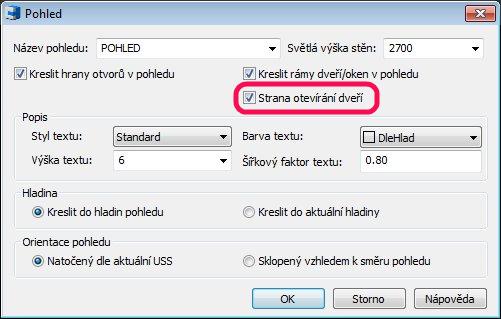 Zobrazená přesnost číselných položek popisů místností se řídí podle nastavení přesnosti v rámci příkazu Jednotky (_UNITS).