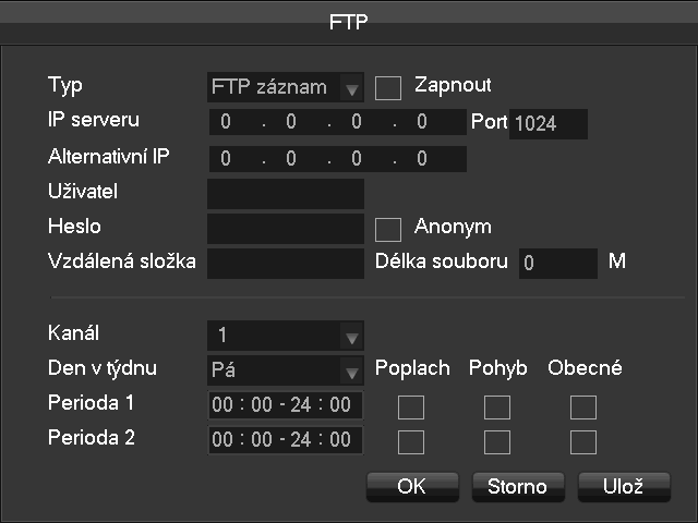 Záložka Síťové služby [DDNS] Aktivace klienta DDNS umožní používat pevnou IP adresu dostupnou v síti internet pro vzdálené připojení.