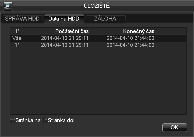 4.9.3. Úložistě Konfigurace a údržba lokálního disku. Základní konfigurace V této nabídce se provádí základní konfigurace. Dále je zde zobrazena kapacita úložiště NVR, jeho volná kapacita a stav.