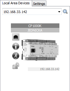 4.3 Přehrání firmwaru konkrétního modulu v PLC systému Předpokládejme případ, kdy uživatel potřebuje přehrát firmware modulu C-DM-0006M-ULED (modul přímého řízení LED osvětlení) připojeného k systému