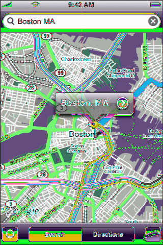 Maps Aplikace Maps poskytuje schematické mapy, satelitní snímky a hybridní zobrazení míst v mnoha zemích světa. Můžete získat podrobné trasy a v některých místech i informace o provozu.