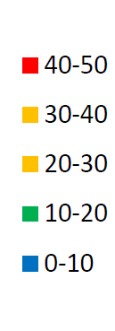 Součinitel 1 byl použit pro výpočet zatížení mezi větlíky, oučinitel 2 byl použit pro výpočet zatížení nad větlíky. Průběh tvarových oučinitelů byl určen pro každý měr na základě vztahů v tab. 5.