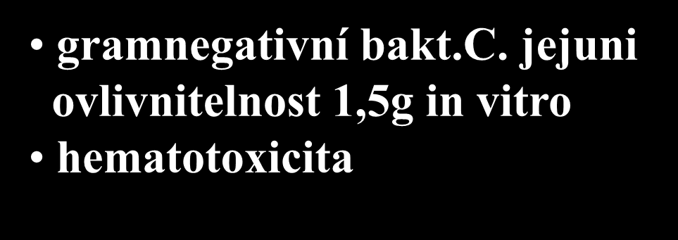 Aminosalicyláty HOOC SASP (sulfasalazopyridin) HO N = N SO2 - NH N Mesalazin 5-ASA inhibice růstu Cl.