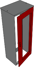Označení předního a zadního zákrytu : AT502/VVV/ŠŠŠ/HHH/POD.Px.Zx.Sx P - přední zákryt, Z - zadní zákryt Zamykání dveří je 3 - bodové.