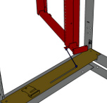 Nosnost : 180 kg MP8003/VVV/ŠŠŠ (MP8003/200/080 - Výklopný rám pro výšku skříně 2000 mm a šířku 800 mm) Pevný rám Balení obsahuje : 1 x výklopný rám 2 x nosník výklopného rámu 1 x aretace dveří