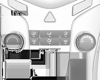 212 Klimatizace Odstranění zamlžení a námrazy V Stlačte tlačítko V: ventilátor se automaticky přepne na maximální rychlost a vzduch je automaticky směřován na čelní sklo.