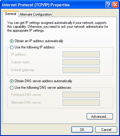3.2 Konfigurace IP adres REŽIM DHCP Jakmile se zapne přístroj VR-3031eu, zapne se i zabudovaný server DHCP.