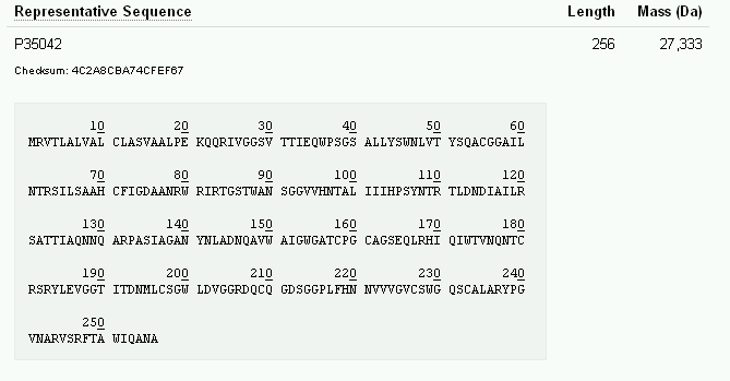 Sequence Clusters (UniRef) http://www.uniprot.