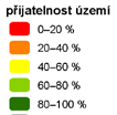 zaujímají 37 520 km 2, což je cca 48 % rozlohy ČR. Skládají se ze 76 % z lesních a dalších hlavních biotopů, navazující doplňkové biotopy (louky a pastviny) tvoří 24 % rozlohy.