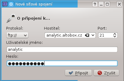 3. Kontrola chodu serveru: - # systemctl start proftpd.service - # systemctl status proftpd.