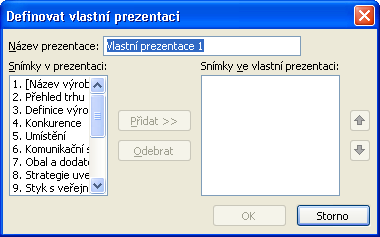 Kapitola 5 Sestavení a předvedení hotové prezentace 65 O záznamu zvukových klipů a jejich přidávání k jednotlivým snímkům jsme hovořili v kapitole 3, část Vložení zvukového klipu.