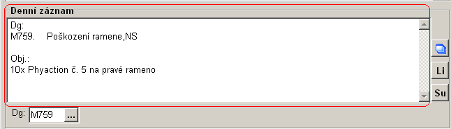 ORDIN HomeCare uživatelská příručka k programu Tlačítková lišta rychlá volba činnosti kliknutím myší na tlačítko s označením požadované funkce Klávesové zkratky volba činnosti stiskem klávesy Alt a