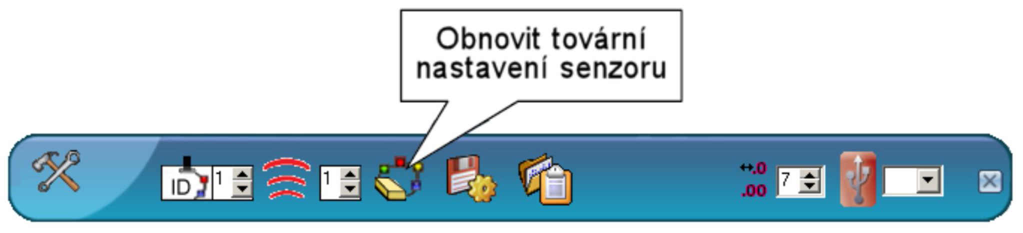 11 Podobně jako v režimu Pokus s připojením, funkce jednotlivých ikon se zobrazí najetím kurzoru myši na danou ikonu.