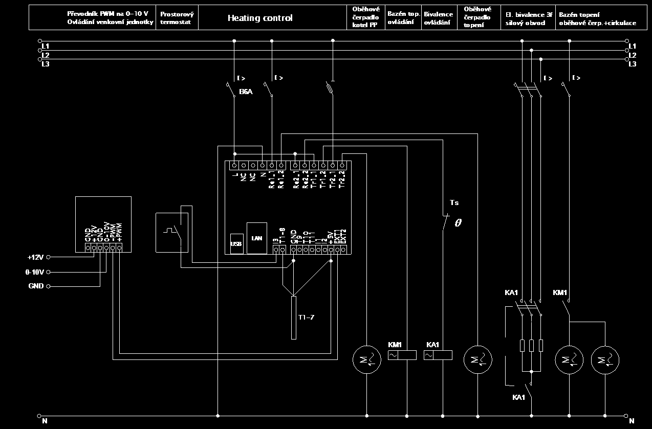 SESTAVA A Obrázek 2: Elektrické schéma sestavy A.