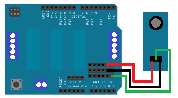 3.1.3. Bzučák Arduino PIN A5 - analog 5V GND Zapojení modul I/O VCC GND Obrázek 19 Zapojení modulu piezo bzučáku k arduinu I/O vstup zapojený přes odpor R23.