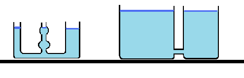 Mechanické vlastnosti kapalin a plynů test - A žák: ŘEŠENÍ datum: hodnocení: ) Vyznač hladinu kapaliny v nádobě, jestliže sahá do dané výšky.