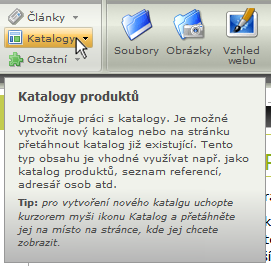 KATALOG A OSTATNÍ MODULY Administrace umožňuje modulů více.
