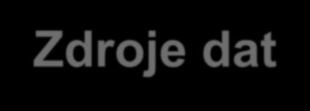 Zdroje dat informace sociodemografického charakteru dostupná data ve statistických a evidenčních systémech (např.