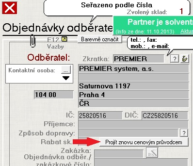 Skladové karty: při zakládání nebo aktualizaci do jiných skladů (horní menu Sklad - Založení/Aktualizace karet v jiných skladech) přibyla možnost aktualizace i alternativních, dohledávacích výrazů a