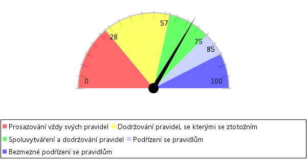 2. Charakteristiky skupiny 2.1 Zacházení s pravidly 2.