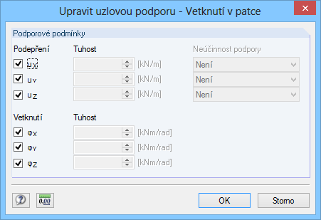 12 Sloup 12.2 Vstupní údaje 12.2.1 Základní údaje Obr. 12.2: Dialog 1.1 Systém V dialogu 1.1 Systém se stanoví geometrické parametry sloupu. Jedná se o typ sloupu vetknutý.