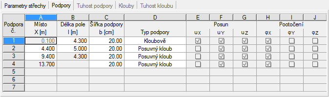 14 Vaznice 14.2.2 Geometrie V druhém vstupním dialogu je třeba stanovit počet polí, jejich délku a dále parametry střechy a podporové podmínky vaznice. Obr. 14.4: Dialog 1.