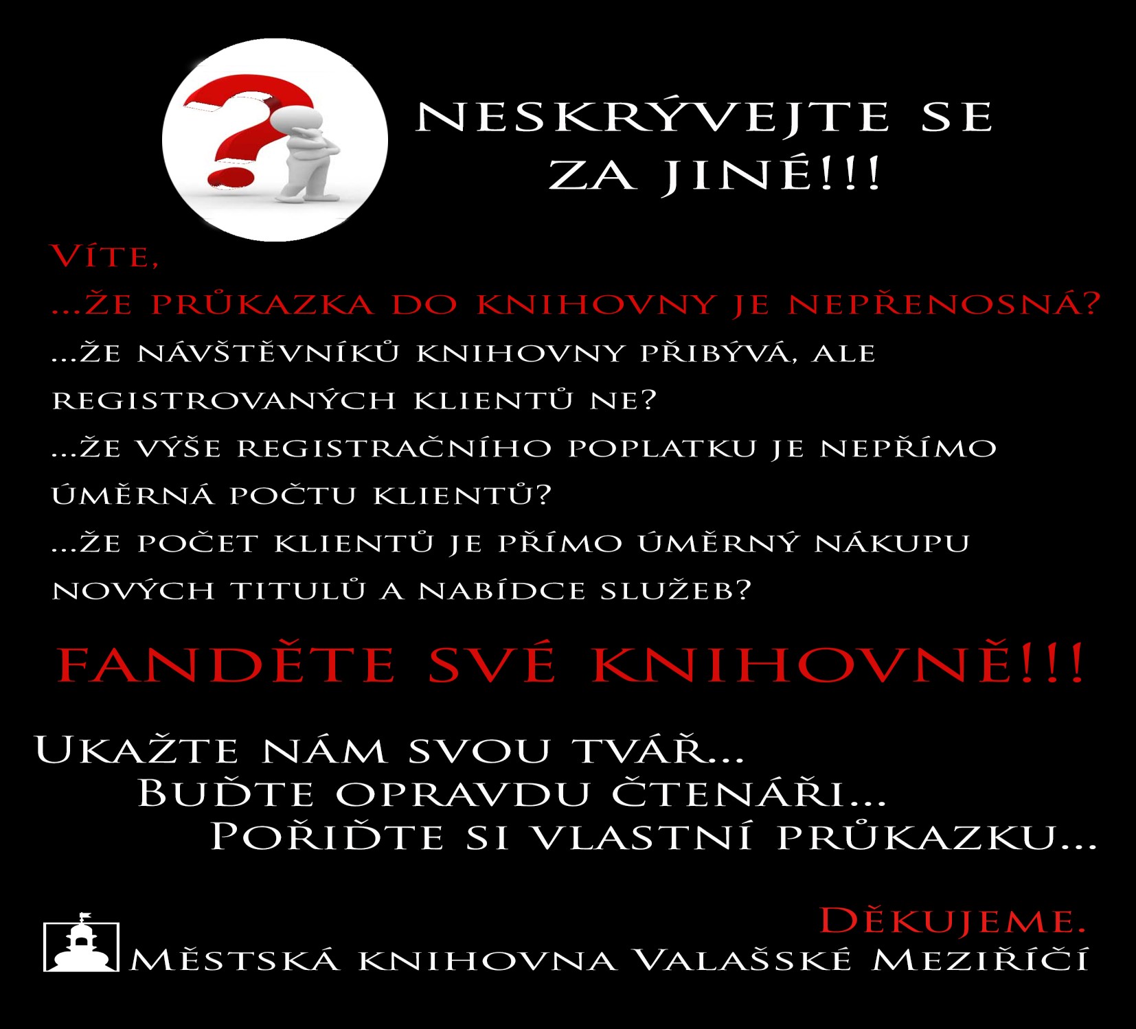 S blížícím se podzimem se v knihovně připravujeme na tradiční Týden knihoven, který letos proběhne v termínu od 6. do 11. října.