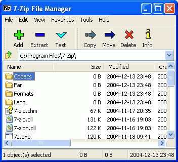 Archivační program 7-Zip Bezeztrátovou kompresi souborů umožňuje
