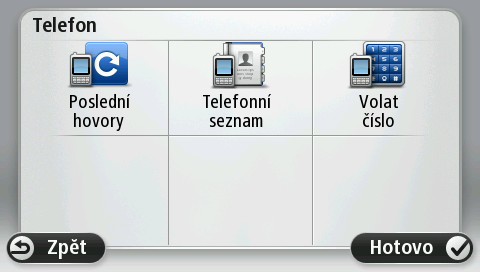 Přijetí telefonního hovoru Pokud vám někdo zavolá, zobrazí se jméno a telefonní číslo volajícího.