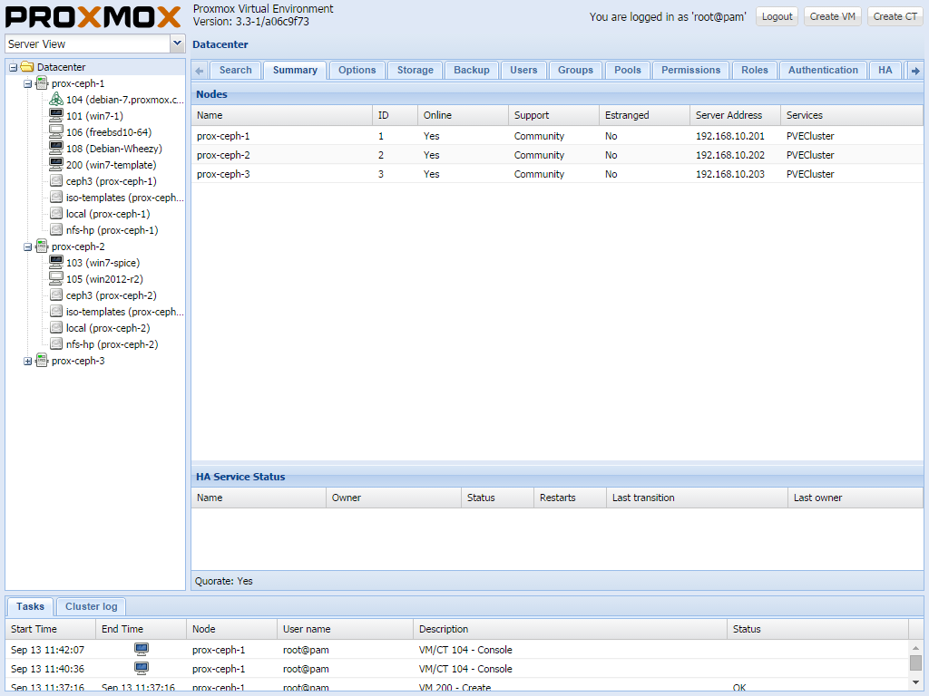 2.1.4 Proxmox Jedná se o virtuální prostředí open source pro správu serverů. Proxmox je založen na virtualizaci KVM, kontejneru based a správy virtuálních strojů.