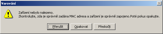 Ve většině případech můžete použít automatickou volbu masky. V případě, že komunikujete i přes síť internet zadejte hodnotu výchozí brány.